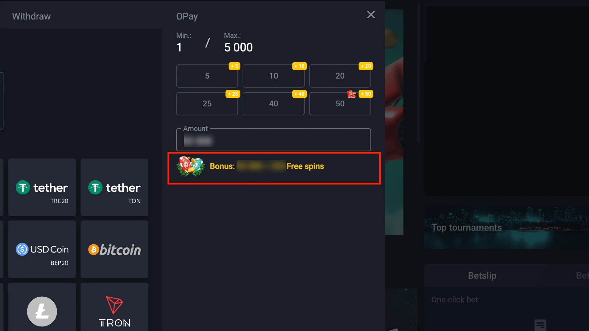 Pick the Bonus