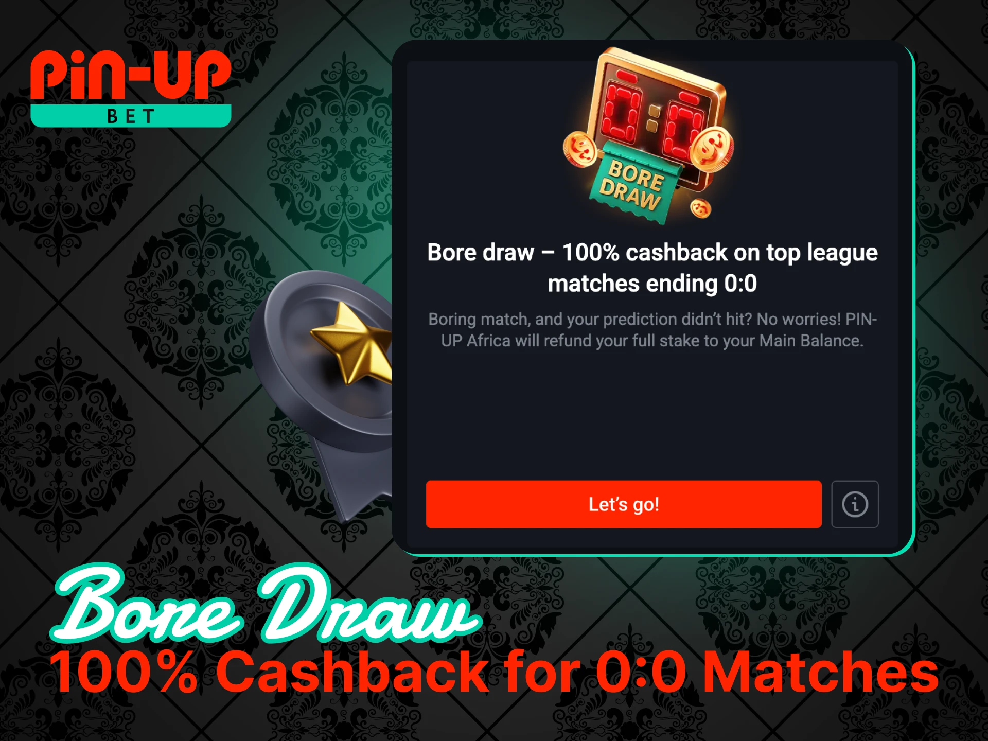 Bore Draw &ndash; 100% Cashback for 0:0 Matches