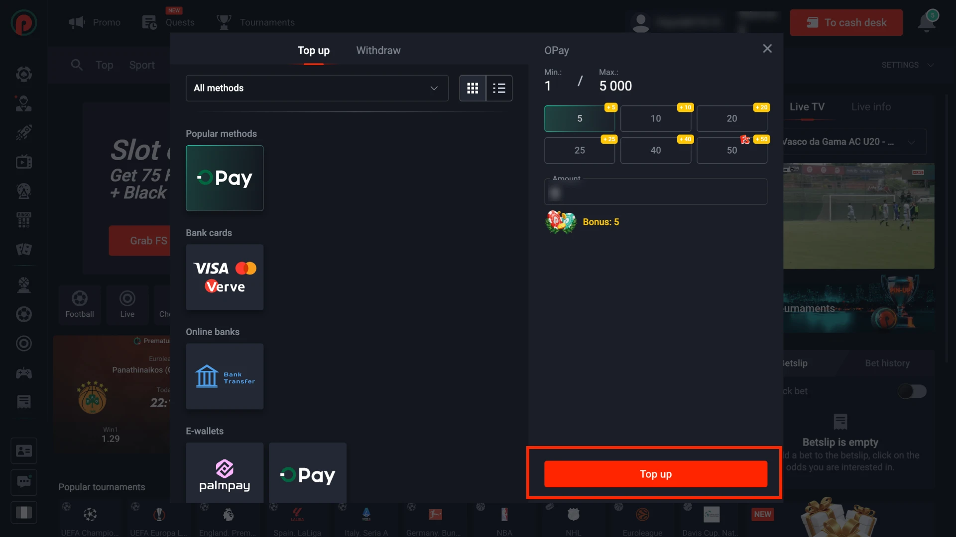 Make a Deposit